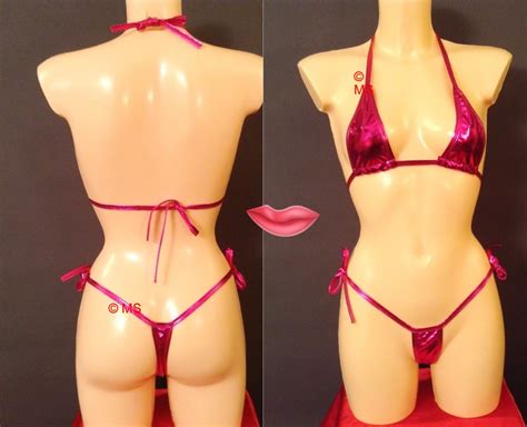 sexy bikini micro bottom thong swimwear tear drop extreme revealing