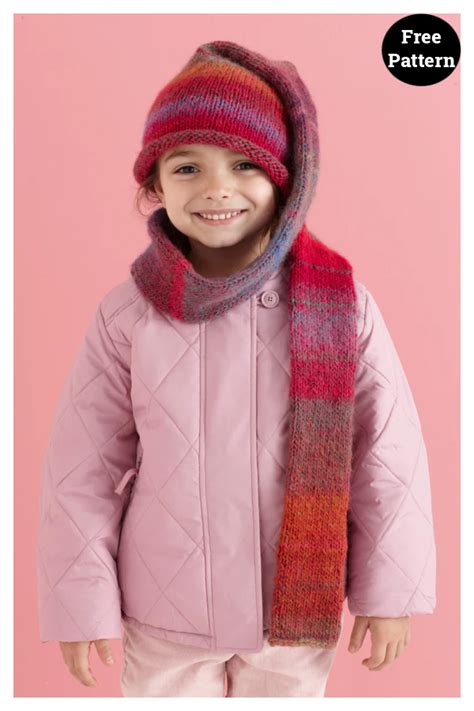 scarf hat duo  knitting pattern