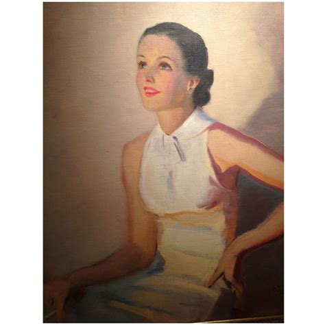 laurence wilbur portrait painting portrait painting art deco