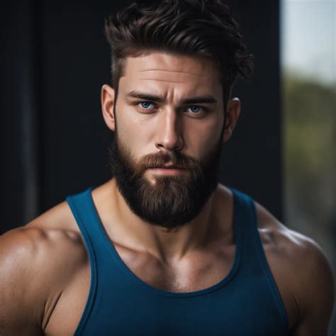 Lexica - Hot white boy face blue ayes black hair muscular face and