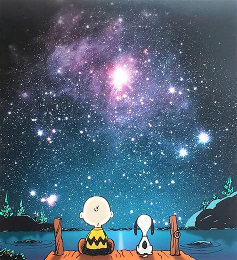 Peanuts "Stars" Limited Edition Fine Art Print Snoopy & Charlie Brown