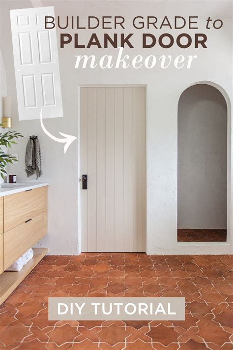 Diy door makeover hollow core to plank door – Artofit