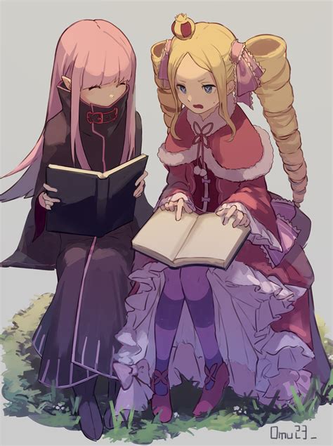 beatrice and ryuzu meyer (re:zero kara hajimeru isekai seikatsu) drawn