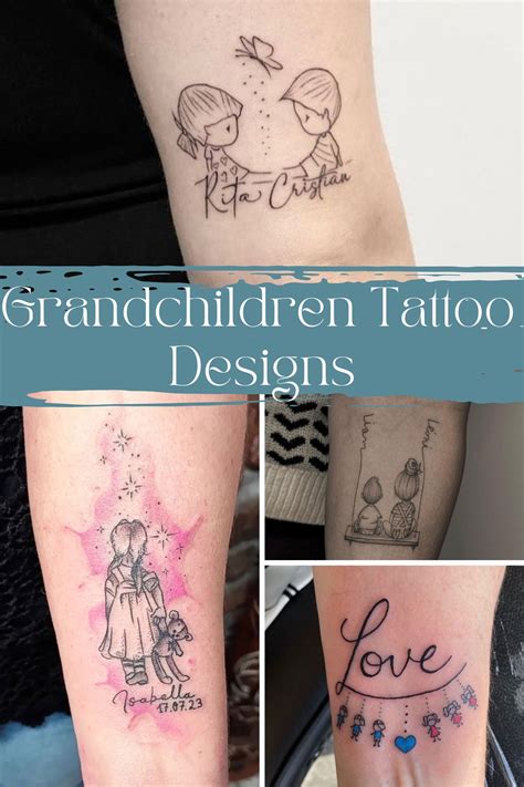 91 Meaningful Grandchildren Tattoos + Images - Tattoo Glee