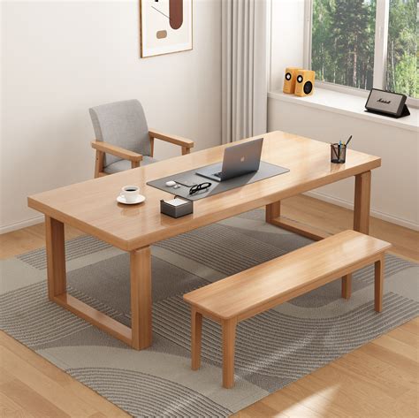 ebern designs rectangle computer desk set executive desk wooden writing