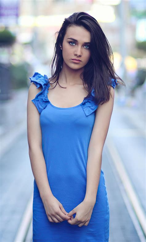 1280x2120 Blue Dress Girl Depth Of Field iPhone 6+ ,HD 4k Wallpapers