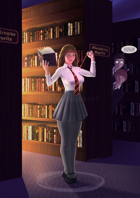 (Hermione Fanart) "Ubris Maxima!" by Lineslayer on Newgrounds