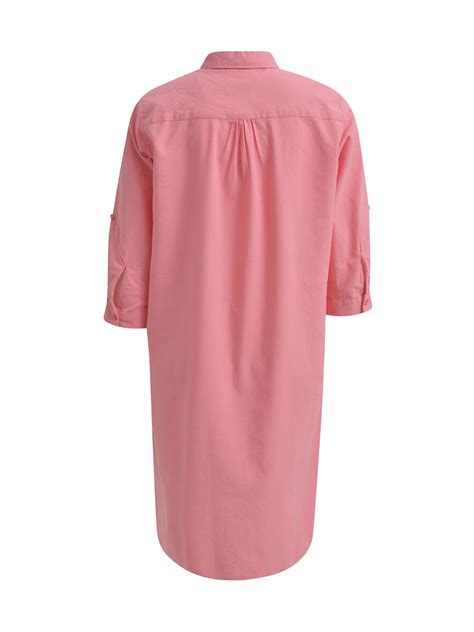 MILANO ITALY Kleid - mit Leinenanteil - rosa DESIGNERMODE.COM