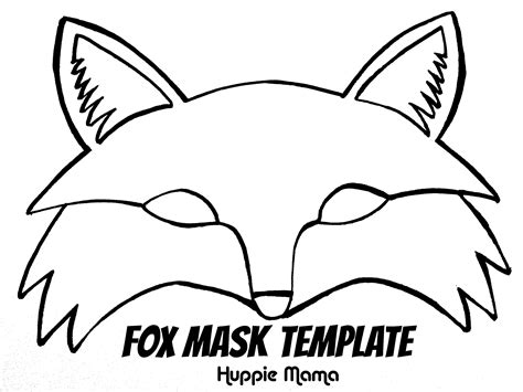 Fantastic Mr. Fox Mask Template | Free Printable Papercraft Templates ...