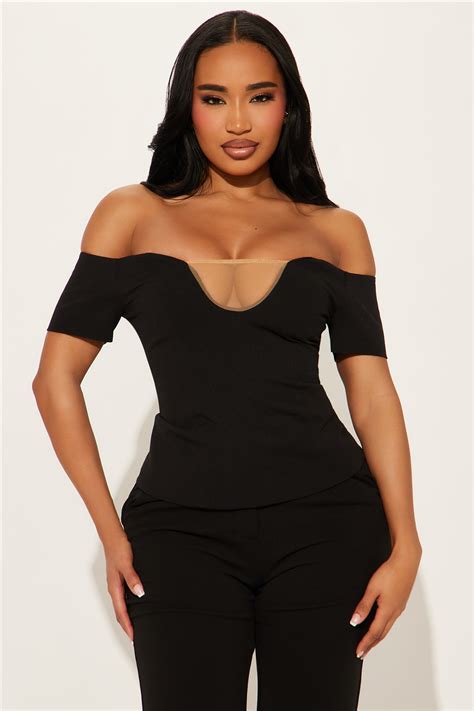 Kassidie Off Shoulder Top - Black | Fashion Nova