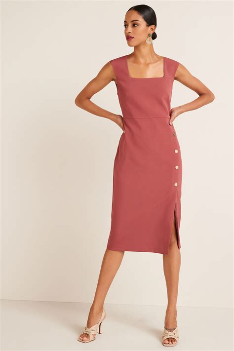 buy tailored midi pencil dress   luxembourg