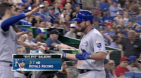 GF Baseball, Mike Moustakas hits his 37th home run of the...