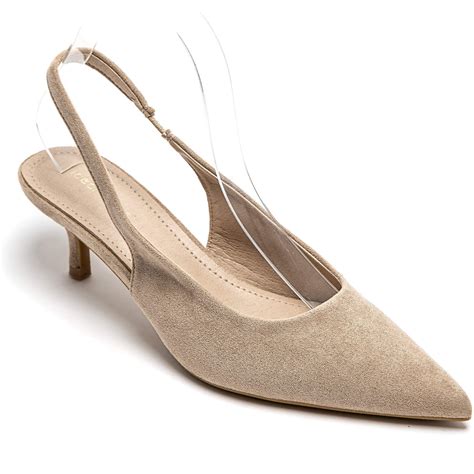 Ninelle dame slingback stiletter 1833 - Kaki