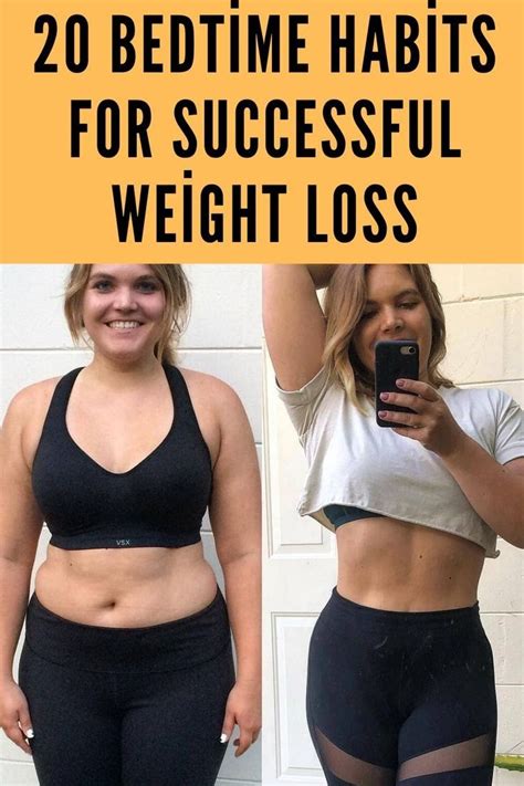 bedtime habits  successful weight loss artofit