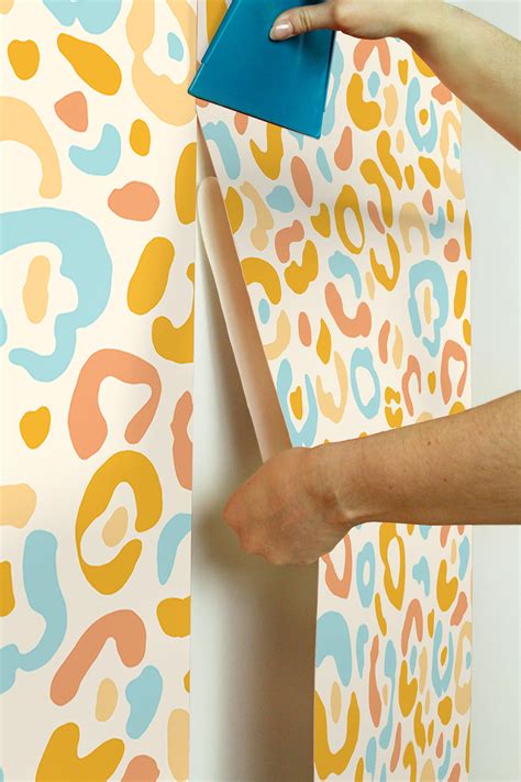 AES4797 - Multi Warm Leopard Spots Peel and Stick Wallpaper - by Aelfie