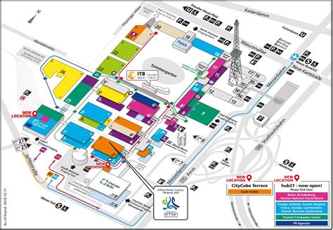 Messe Berlin - mapa Berlina (Niemcy)