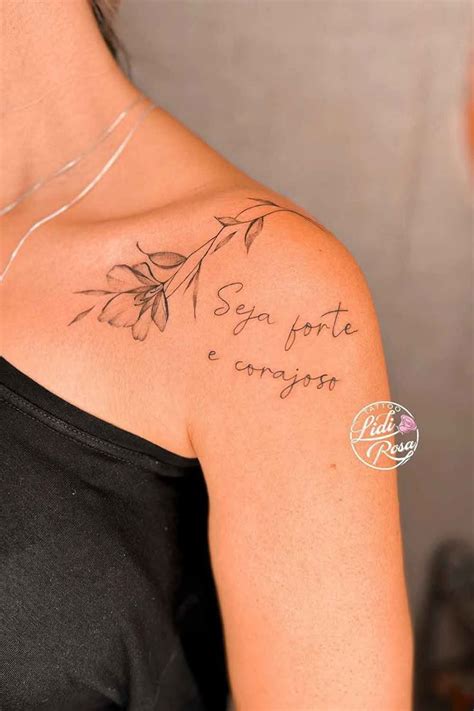 Tatuagens Femininas Frases No Ombro - Tatuagens Femininas no Ombro: Confira as melhores de 2023 - Top ...