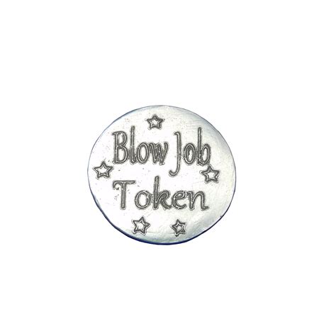 Handmade Fine Pewter BDSM Tokens - Submissive Blow Job & Aftercare