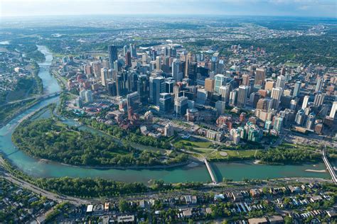 Aerial Photo | Victoria Park, Calgary