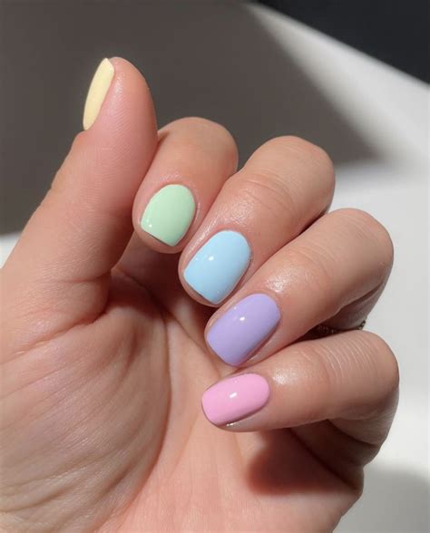 pin  jillian mundy  nails pastel nails designs rainbow nails