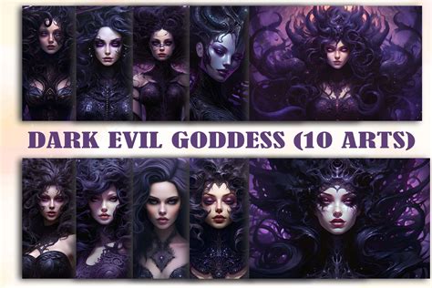 Fantasy Dark Evil Goddess Arts Bundle Graphic by Lazy Sun · Creative