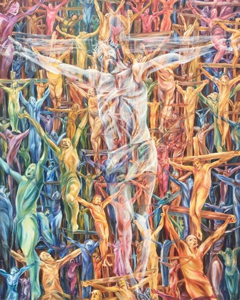 Crucified With Jesus Christ Oil Painting Original Large | Etsy