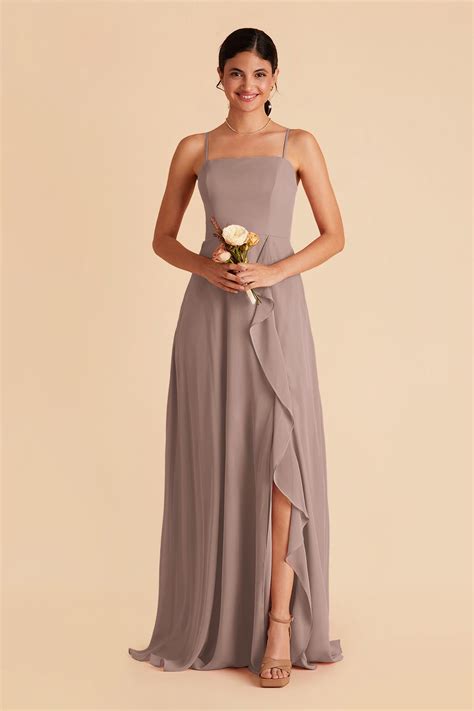 Bridesmaid Dress Color Swatch - Chiffon in Toffee | Birdy Grey