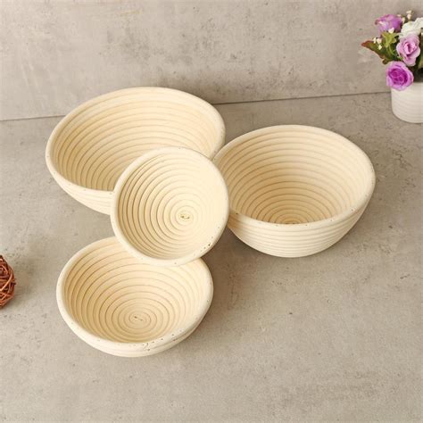 Круглая корзина из ротанга Banneton Brotform Миска для расстойки хлеба ...