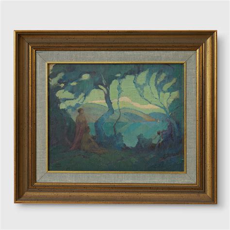 Bonhams : Leslie Richmond Board (1881-1935) Nudes in Landscape