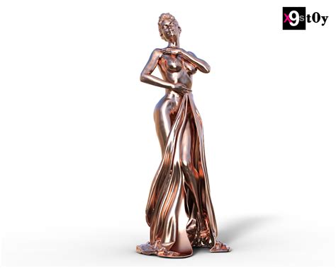 Descargar archivo STL Mujer desnuda con telas • Objeto para impresora