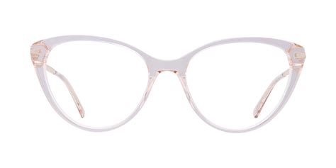 Glasses Direct ™ -Fifi Cat Eye Crystal Nude Glasses for Women