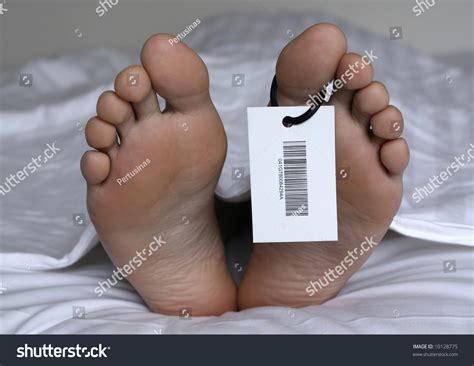 human feet toe tag stock photo  shutterstock