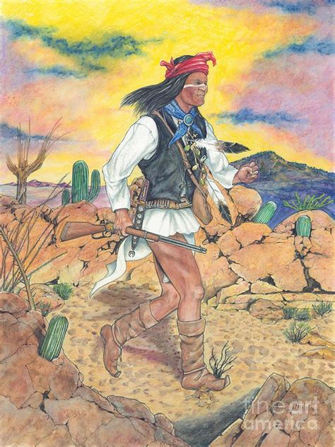 Apache Painting - Apache Territory by Curtis Heilig | Native american ...