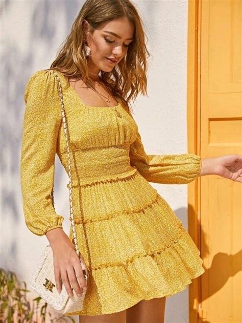 casual yellow summer dresses