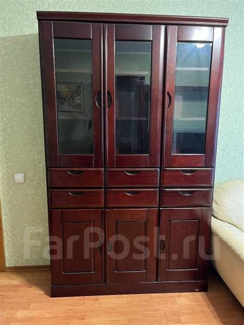 Книжный шкаф дабл ливз из натурального дерева, 130 см, 210 см, 40 см, б ...