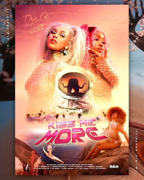 Kiss Me More Poster Doja Cat SZA | Music videos, Cats, Kiss me