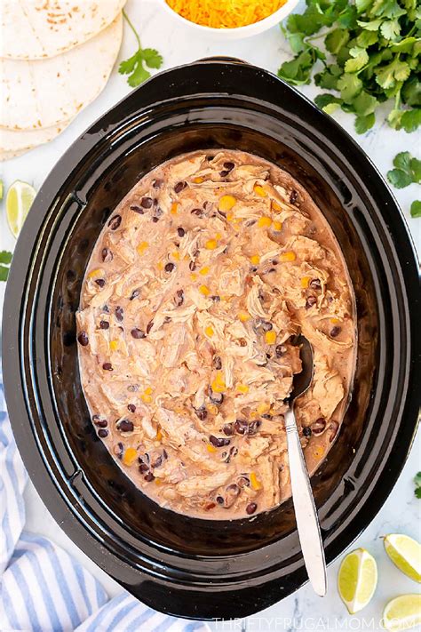 Creamy Crockpot Mexican Chicken - Thrifty Frugal Mom