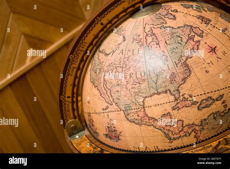 part   ancient globe stock photo alamy