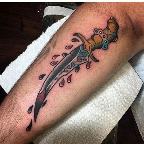 Blood Dagger Tattoos
