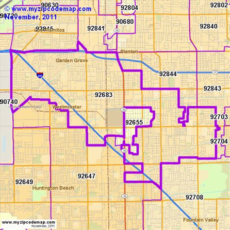 Zip Code Map of 92683 - Demographic profile, Residential, Housing ...