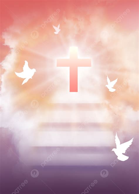 Heaven Jesus Cross Dove Of Peace Background Wallpaper Image For Free