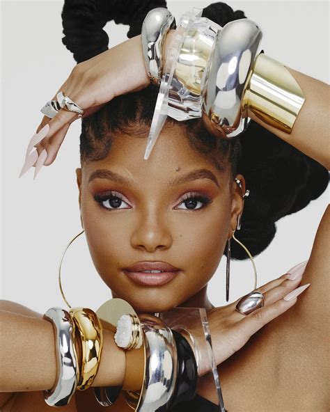 Halle Bailey Black Bra Photoshoot Glamour - Hot Celebs Home
