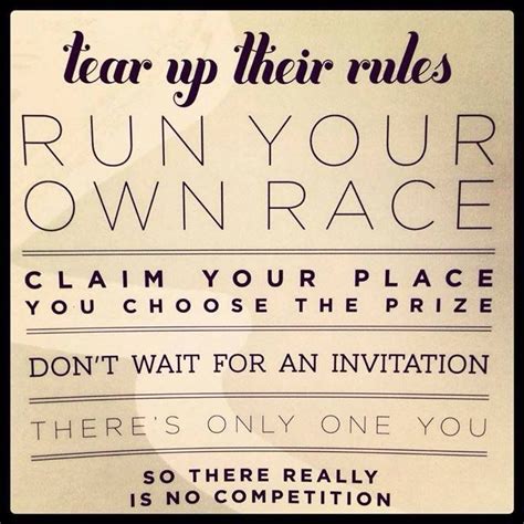 Run Your Own Race Quotes. QuotesGram