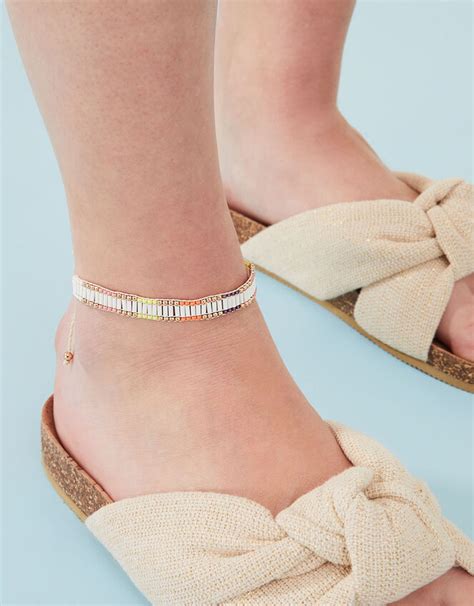 Beaded Friendship Anklet | Anklets | Accessorize UK