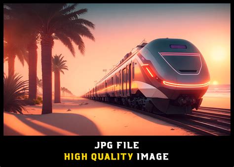 High-speed Modern Futuristic Train View Graphic by WODEXZCreative