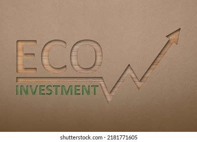 eco investment investment eco text  stock illustration