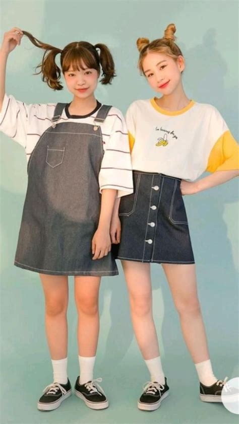 matching dress  sistersbesti korean fashion korea fashion