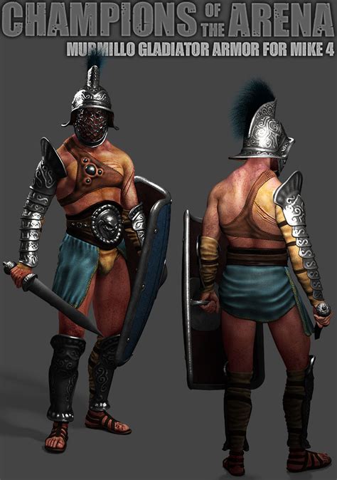 Xurge 3D Corporation - Murmillo Gladiator Armor for Mike 4
