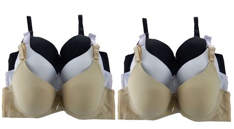 Women Bras 6 Pack of Plain Bra D cup DD cup DDD cup Size 42DDD (9107