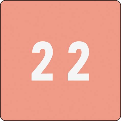 Smead DCC Color-Coded Numeric Labels